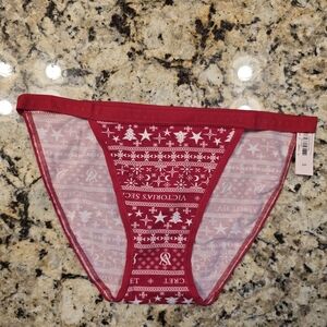 Victoria's Secret Festive Red Panties